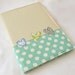 A5 Embroidered fabric notebook cover - with A5 notebook