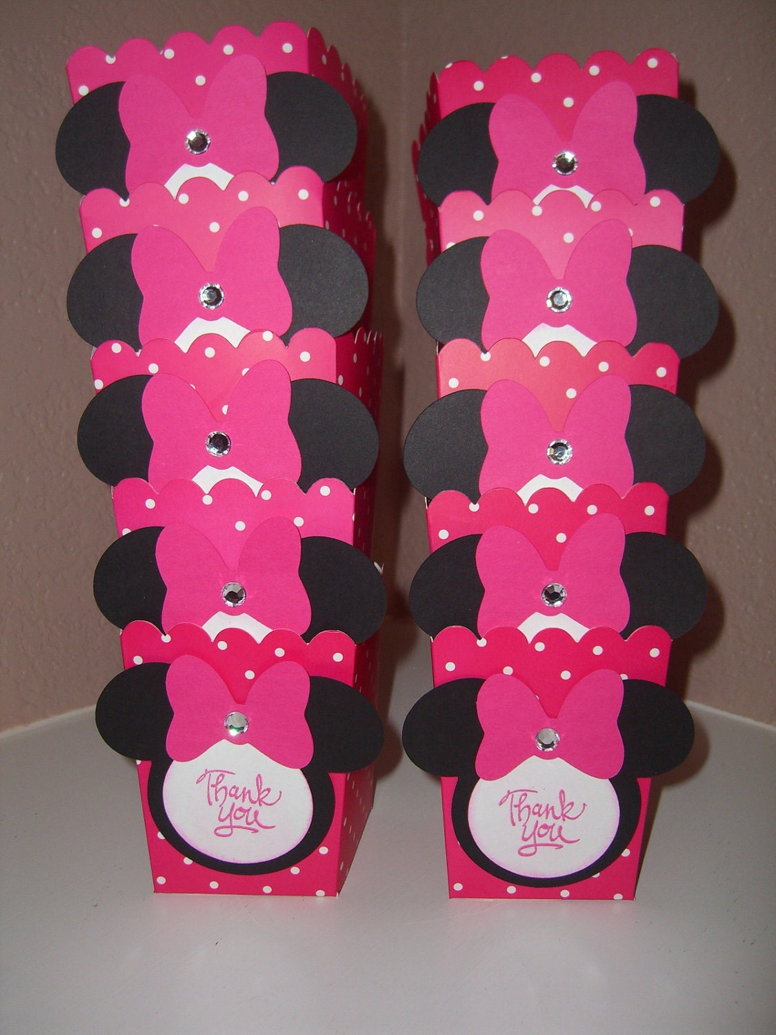 Minnie Mouse Party Favor Boxes Lot of 10