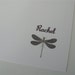 CLEARANCE SALE Personalized Stationery Flat Cards Dragonfly Set of 10 Mother's Day Gift