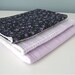 Reserved for Cat- Baby Girl Burp Cloths Purple Set of 6