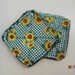 Sunflower and Gingham Print - Pair of Quilted Fabric Pot Holders