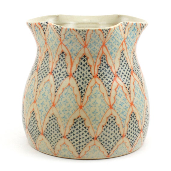 Reserved for Sara Large Ceramic Vase Utensil Holder with