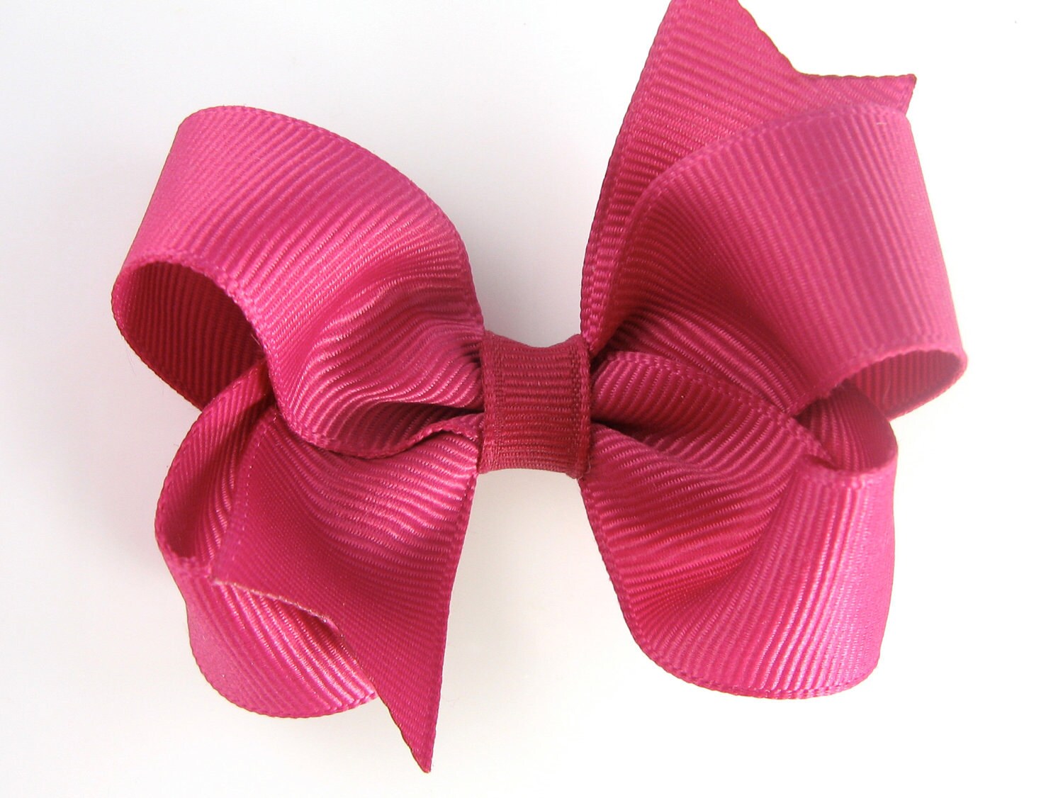 Fuchsia Hair Bow Hibiscus Hair Bow Cherry Baby by PoppyBows