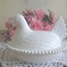 Vintage Milk Glass Chicken on a Nest Bowl