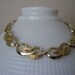 Chunky Coro Necklace Goldtone Vintage