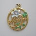 Avon Mother Pendant Goldtone Flower Design Necklace Vintage Mom