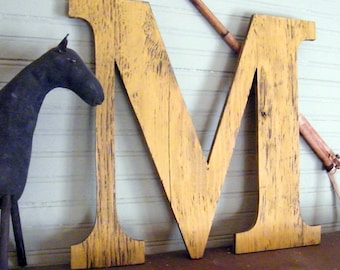 Large Wooden Letters 18" Letter Capitol Display Wall Letters Oversized Dorm Decor Wedding Back to School