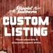 Custom Order for Staci