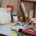inspiration kit - destash vintage - 46 plus piece scrap collage kit - altered art - mixed media supplies - sewing notions - journaling