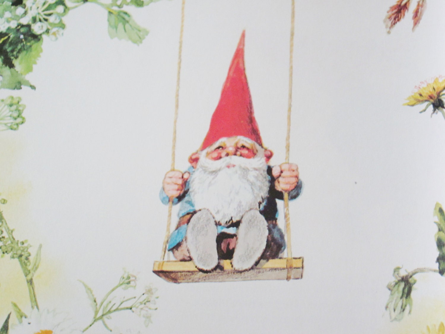 Vintage Garden Gnomes Picture Book Illustrated Reference