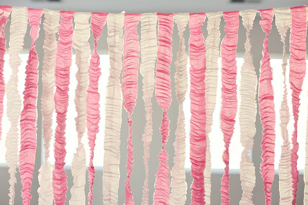 Ruffled streamer curtain 5'x6' by angelg on Etsy