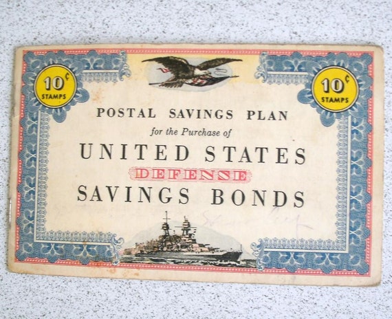 World War II US Defense Savings Bonds 10 Cent by GreatSouthernRoad