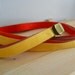 Levis 5 belt set, multi colored with brass buckle