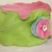 Pink & Green Pillbox Hat