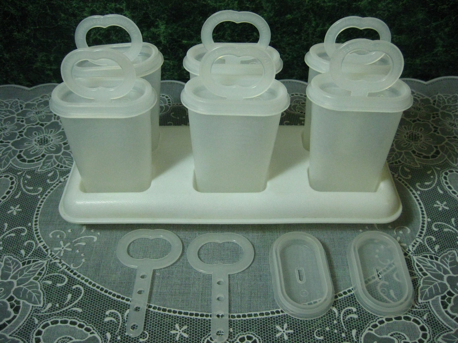Vintage Tupperware Ice Tups Popsicle Mold Set