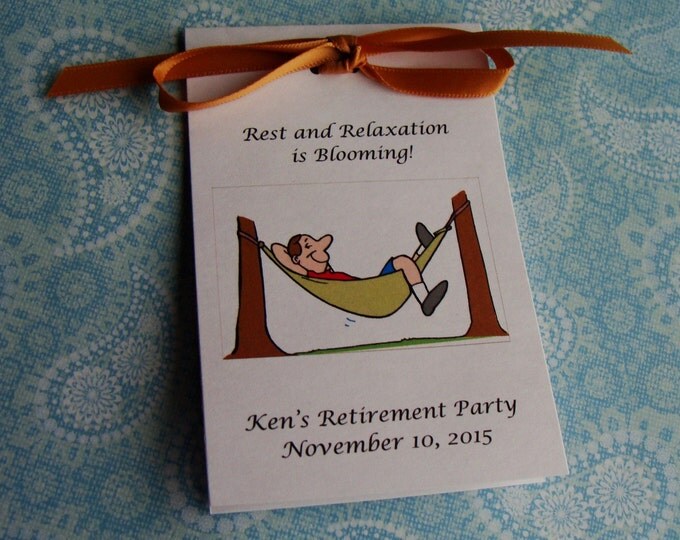 Retirement Golf Hammock Relaxation Flower Seeds Party Favors SALE CIJ Christmas in July