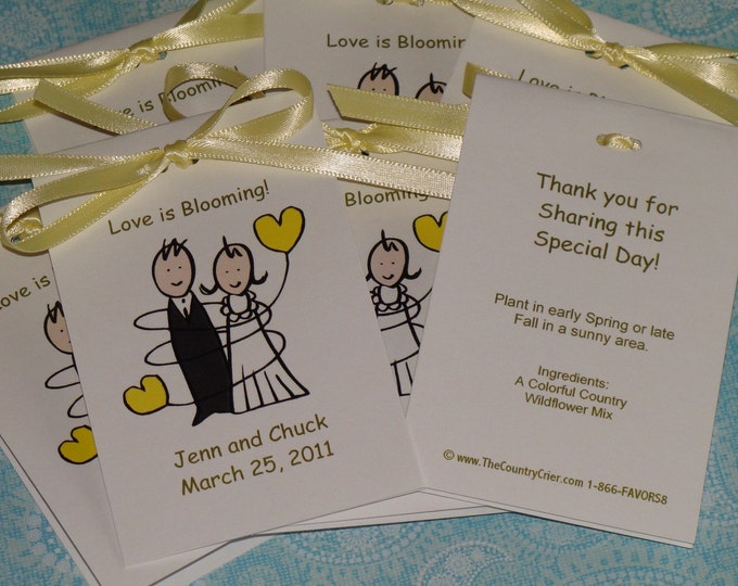 Bride & Groom Bridal Shower Wedding Flower Seeds Party Favors SALE CIJ Christmas in July