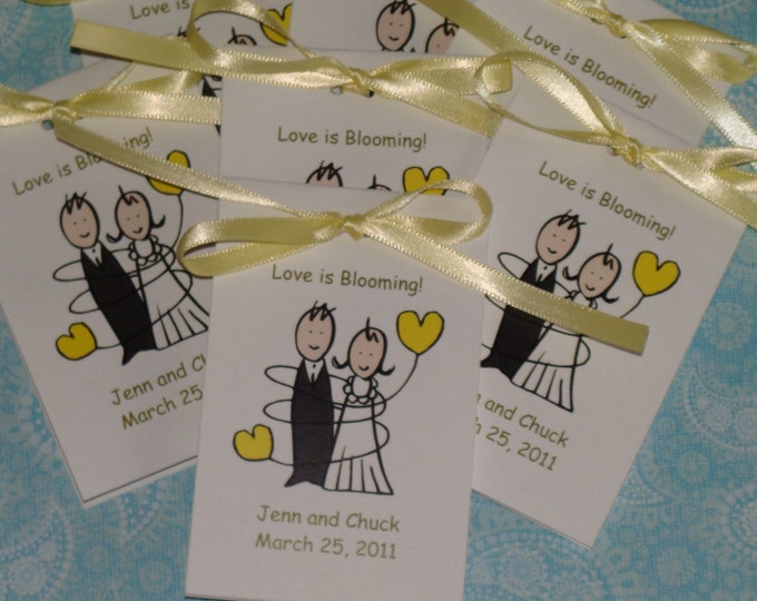 Bride & Groom Bridal Shower Wedding Flower Seeds Party Favors SALE CIJ Christmas in July