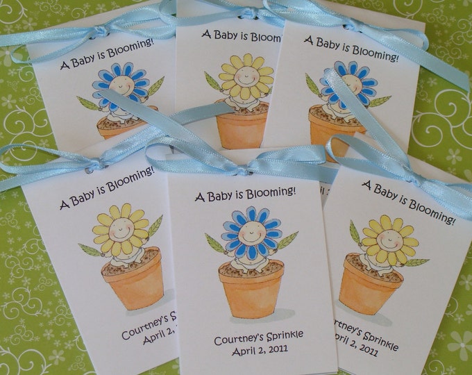 Flower Face Flower Pot Baby Shower Flower Seeds Party Favors SALE CIJ Christmas in July