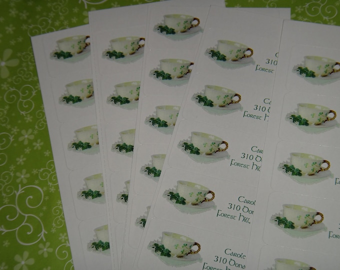 Irish Shamrock Teacup Thank You Cards Perfect Gift for Bridal Shower or Wedding