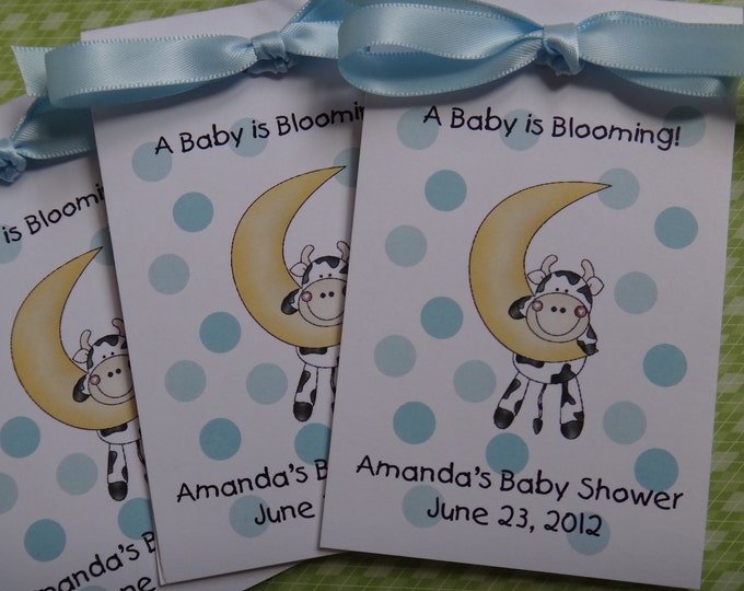 A Cow Jumped Over the Moon Polka Dots Baby Shower Flower Seeds Party Favors SALE CIJ Christmas in July