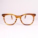 Vintage 60s Nerd Brown Faux Tortoiseshell Plastic NHS Eyeglasses