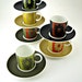 Susie Cooper Carnaby Daisy coffee can set of 6 with box