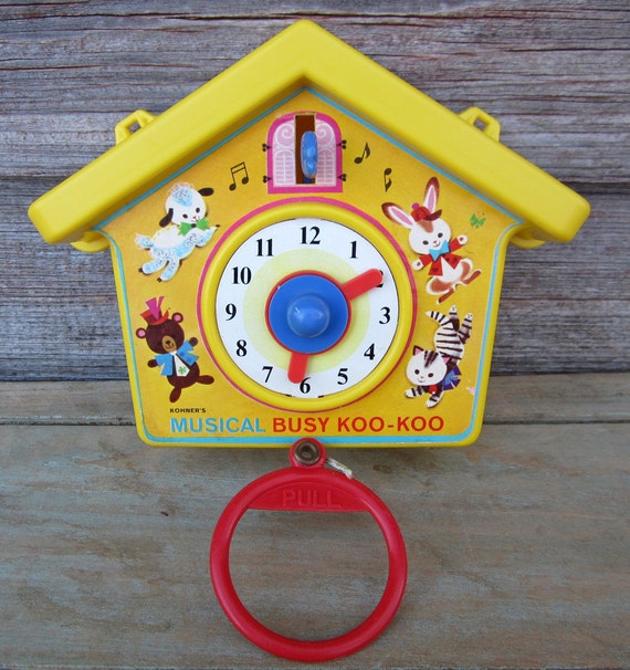 old timer clock toy
