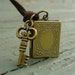 Steampunk Victorian pendant charm pirate pendant Necklace locket MAGICAL Locket Key Set Necklace