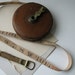Vintage Leather Treble Tape Measure, English Measuring Tape 66ft