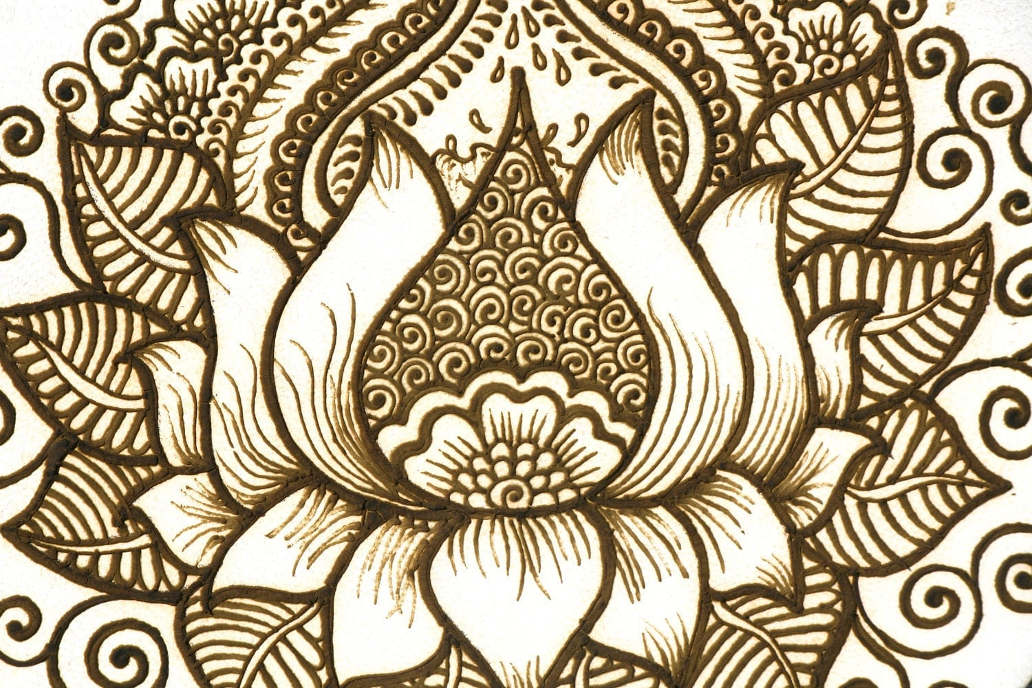 Мехенди цветок лотоса