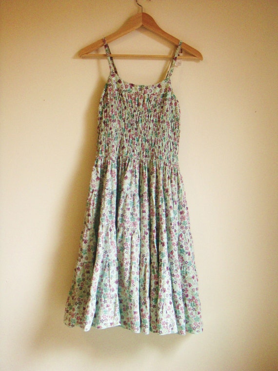 Vintage floral COUNTRY STYLE sundress by silversoulvintage on Etsy