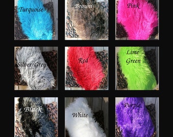 Faux Fur Rug- 6 Different Colors - Photography Prop Blanket Nest Basket 20" x 20"