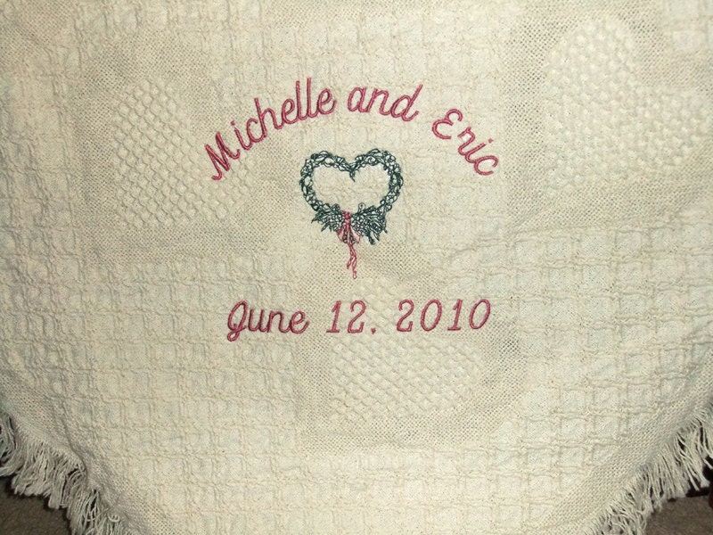 Personalized Wedding Blanket Wedding Gift Custom ...