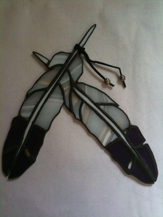 Stained Glass Feathers