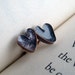Purple Heart Earrings