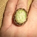 Vintage Adjustable Vanda Ring 1960s Asian Inspired