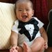 ALREADY MADE 12m New and Improved Boys Tuxedo Carters Onesie Weddings Birthdays Special Occasion Baptism