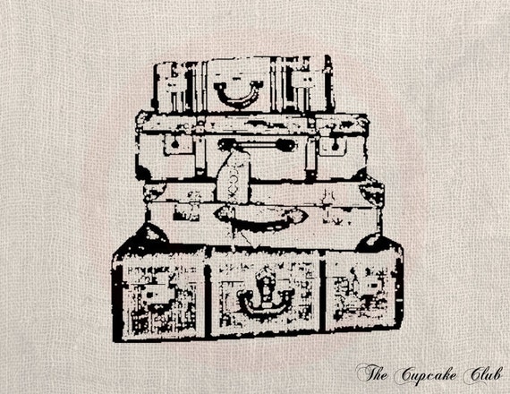 vintage luggage clipart - photo #32