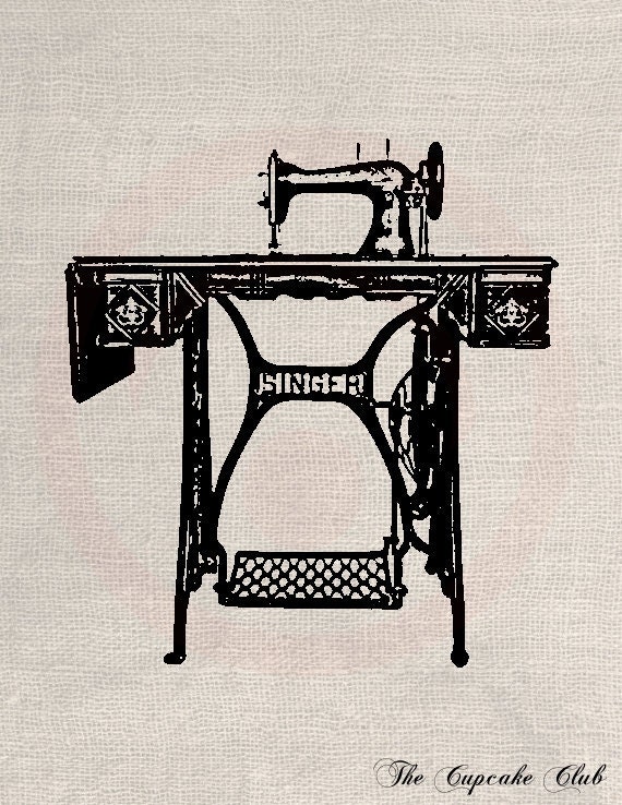 Old+Singer+Sewing+Machine+Drawings Art Designs Transfer Digital File Vintage Download Old Singer Sewing ...