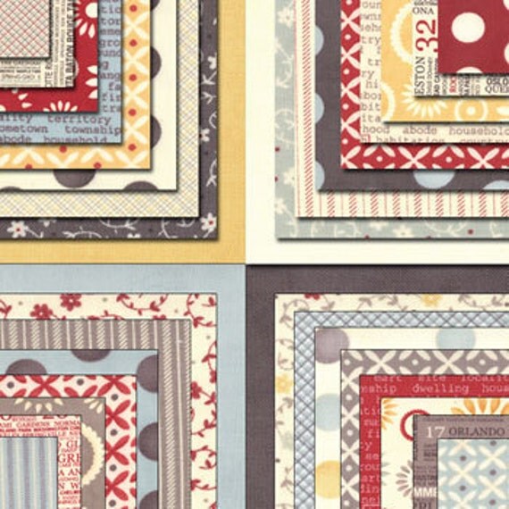 Moda HOMETOWN Layer Cake Pre Cut Sweetwater Fabric ABSD