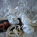 Petite White Bird Pair, Cottage Chic, Romantic cottage
