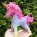 Handdyed Waldorf Steiner Felt Unicorn Toy CUSTOM ORDER for YOU