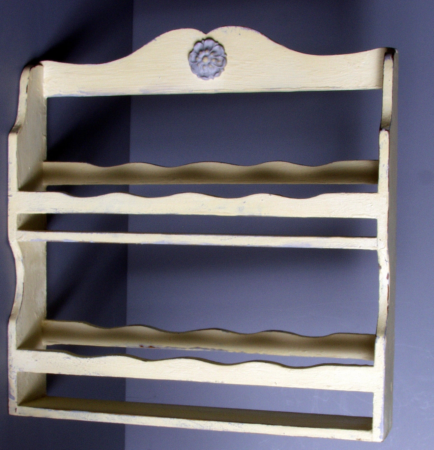 Spice Rack Vintage Upcycled Chalk Painted Spice Rack