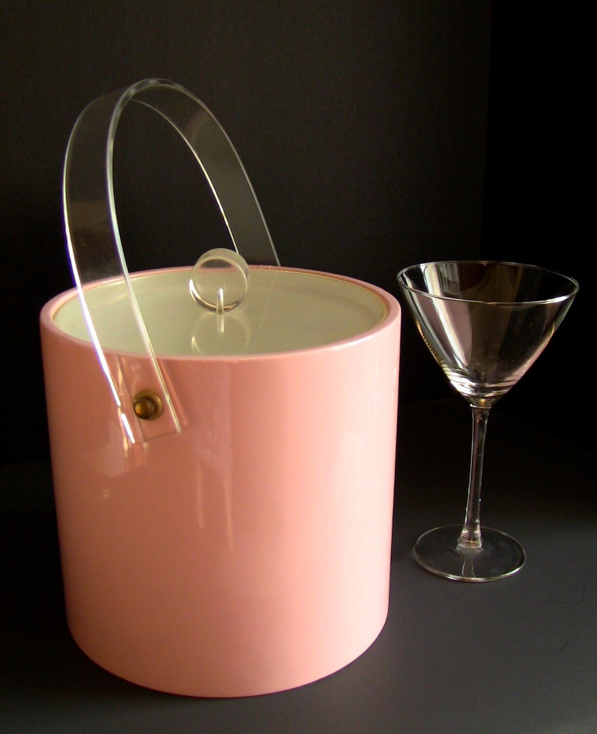1960s Pink Ice Bucket FEATURED