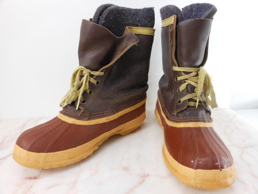 SPRING SALE Sorel Arctic Pac Boots Kaufman Leather Rubber Size