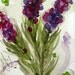 Lavender Floral Watercolor Painting