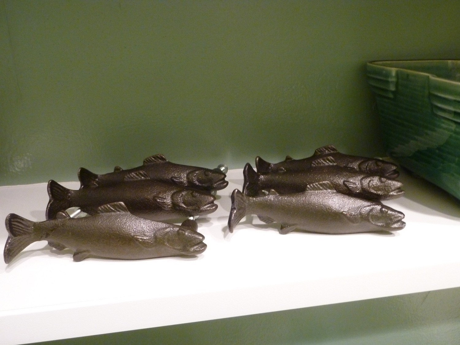 Fish / Trout Handles or Drawer Pulls