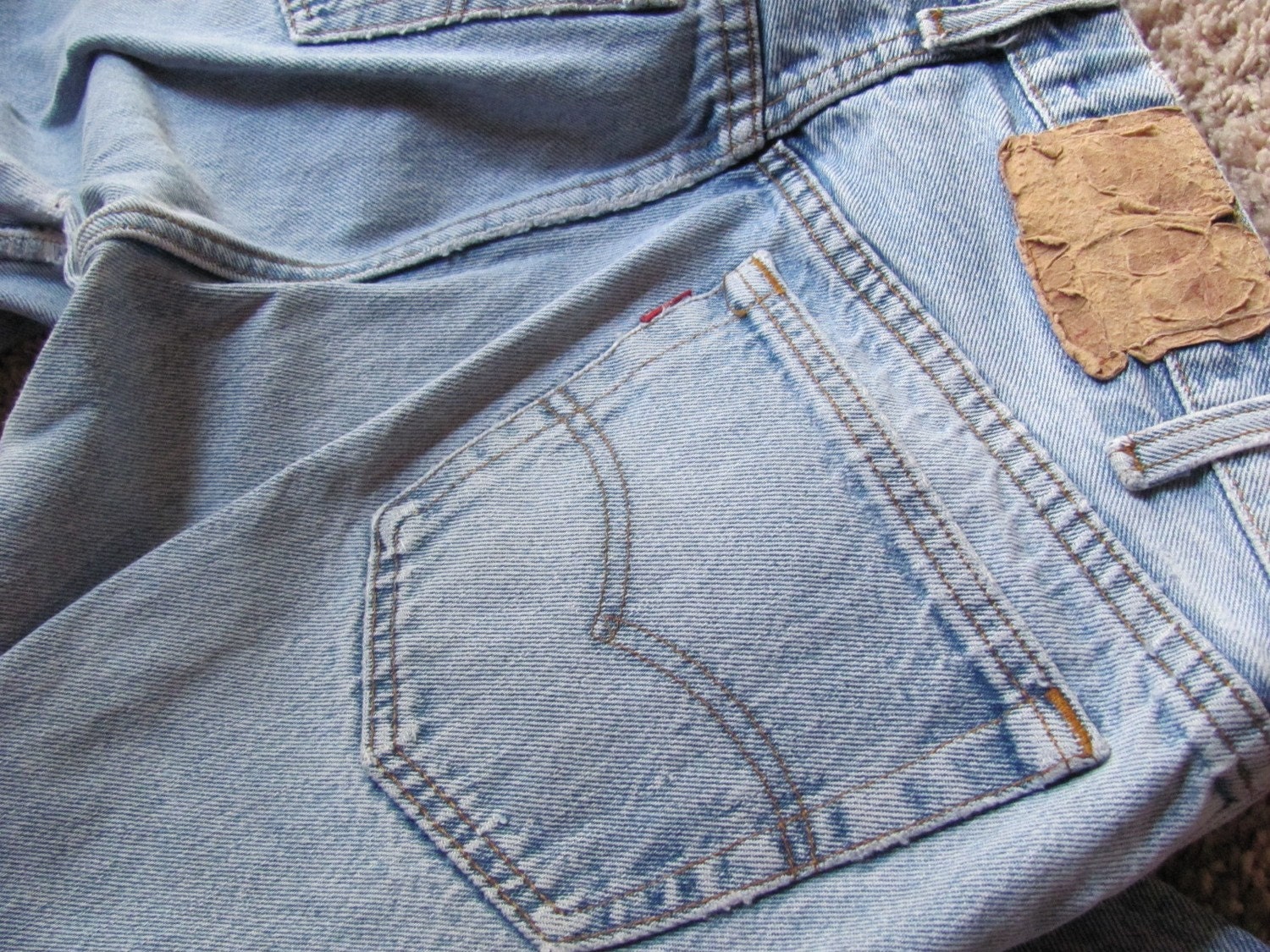 faded 501 jeans