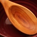 Large wooden spoon carved from a salvaged Apple tree